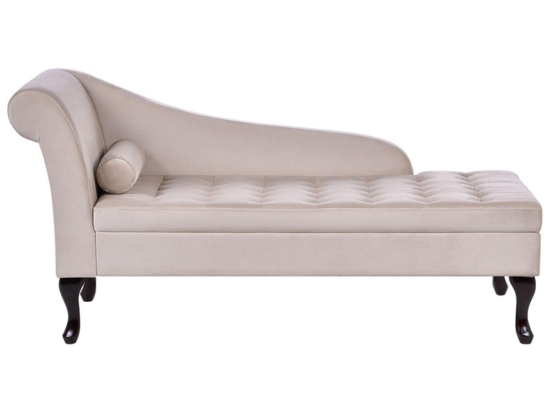 Chaiselongue aus Samtstoff Retro PESSAC Chaiselongue aus Samtstoff Retro PESSAC