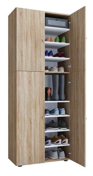 XXL Holz Großer Schuhschrank Schuhkommode Schuhregal Stiefel Groß Lona 9 Fächer XXL Holz Großer Schuhschrank Schuhkommode Schuhregal Stiefel Groß Lona 9 Fächer