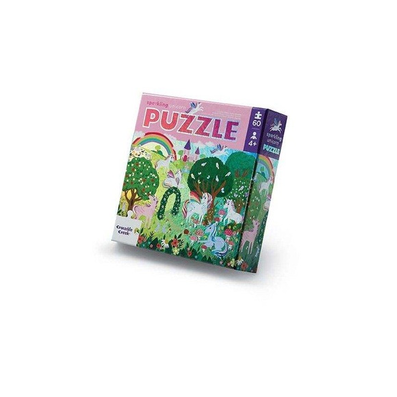 Crocodile Creek® Folien Puzzle Einhorn - 60 tlg.