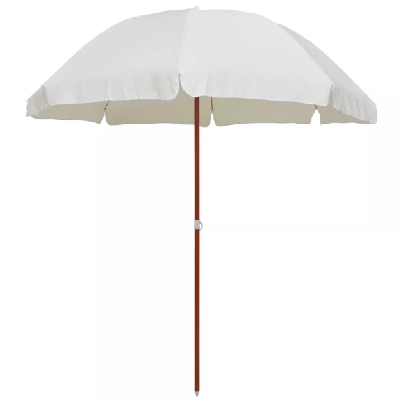 Sonnenschirm mit Stahlmast 240 cm Sand