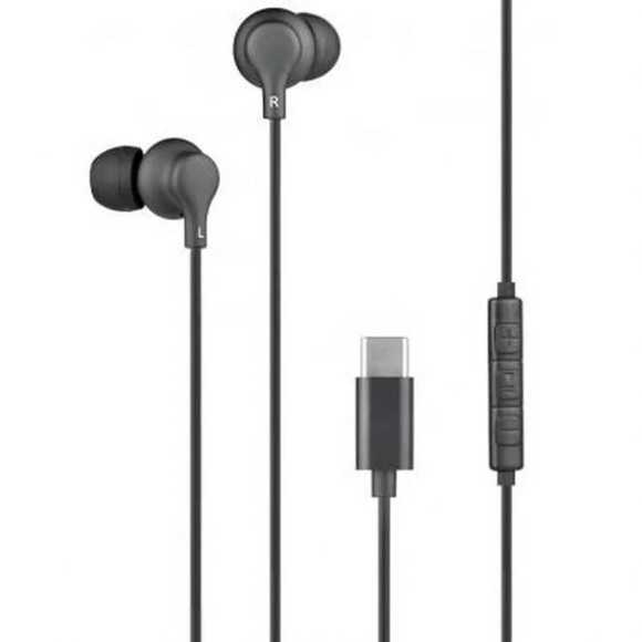 BigBen Connected - Kopfhörer USB-C mit Mikrofon, Schwarz, 17.5MM