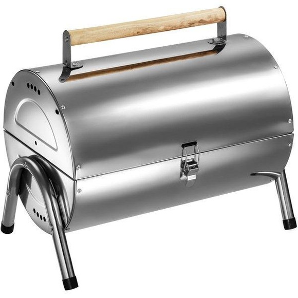 Holzkohlegrill aus Edelstahl Holzkohlegrill aus Edelstahl