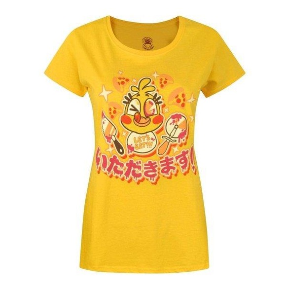 Chicadakimasu Tshirt Damen Gelb XXL