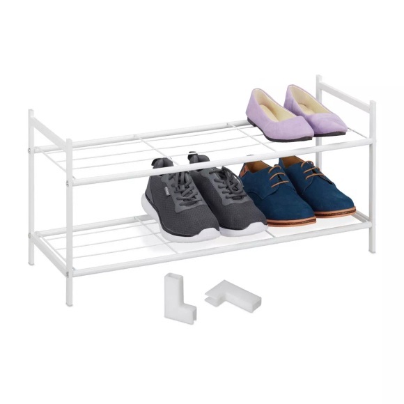 B2X - Stapelbares Schuhregal aus Metall, 70 CM