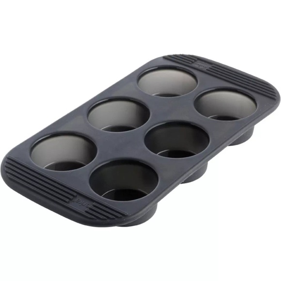 Muffin-backform Silikon 6 Stück Unisex Schwarz