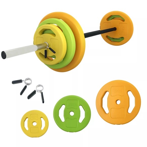 HOMCOM - Hantelset, One Size, Multicolor