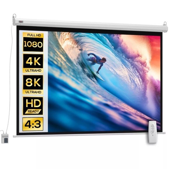 HOMCOM - Beamer-Leinwand, Weiss