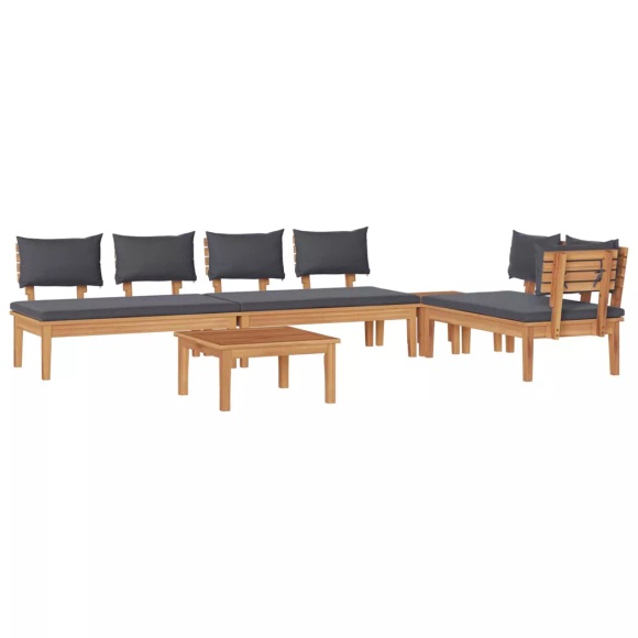 VidaXL - Garten-sofa massivholz teak, One Size, Braun