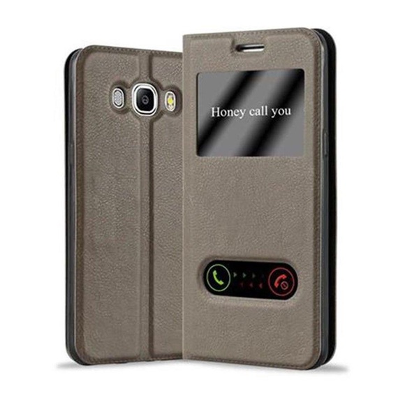 Hülle für Samsung Galaxy J5 2016 Magnetverschluss, 2 Sichtfenstern