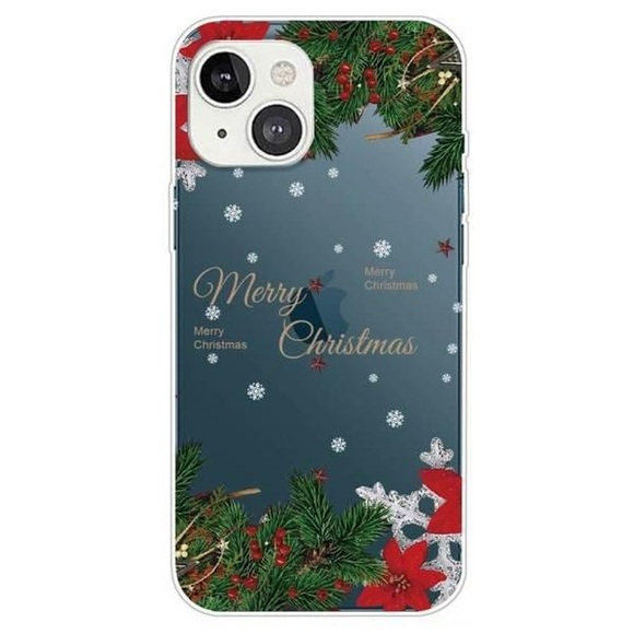 iPhone 14 Plus - Silikon Case Hülle Merry Christmas