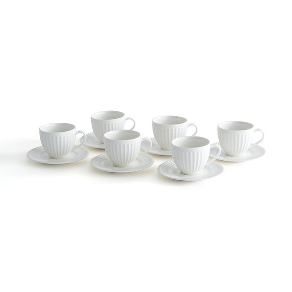 6er-Set Kaffeetassen und Untertassen Jewely 6er-Set Kaffeetassen und Untertassen Jewely