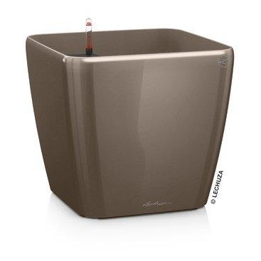 Lechuza - 4er-Set Blumenkästen mit Integriertem Bewässerungssystem Quadro Premium 21 LS - Dunkelbeige
