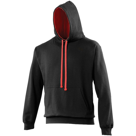 Kapuzenpullover Kapuzensweatshirt Damen Schwarz 3XL