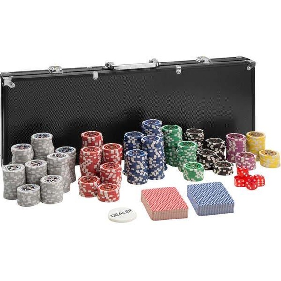 Pokerset inkl. Aluminiumkoffer Schwarz