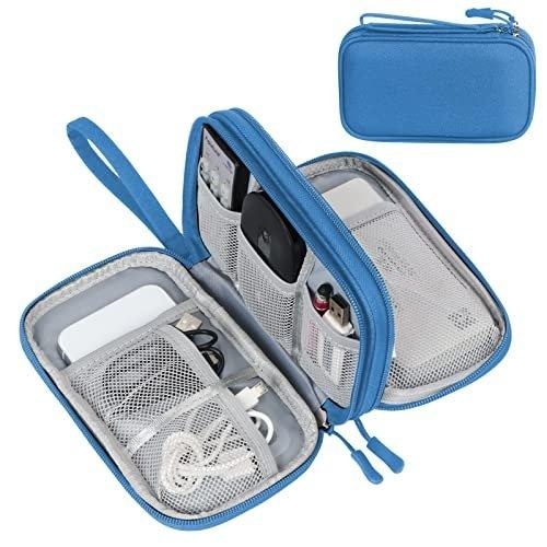 Kabeltasche, Elektronik Tasche Organizer, Kabel Organizer Kabeltasche Elektronik Zubehör Organizer Tasche Universal Tasche Für Zubehör Unisex Blau 12