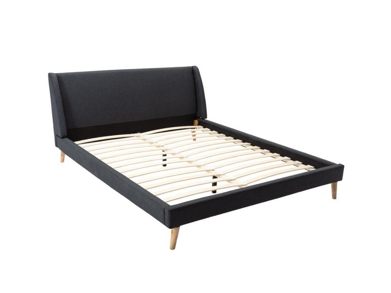 Bett skandinavisch Stoff 0 BENEDICTE Bett skandinavisch Stoff 0 BENEDICTE