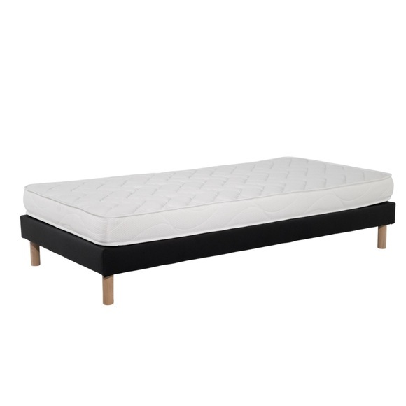 Matratzen-set Eco | 90x190 | Schaumstoff | 14 Cm | Boxspring-polsterung In Unisex Schwarz / Schwarz 90X190CM
