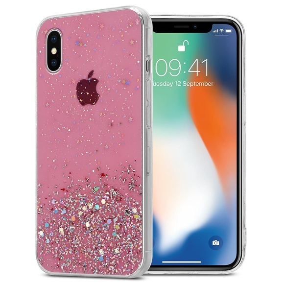 Hülle für Apple iPhone XS MAX TPU Silikon mit funkelnden Glitter