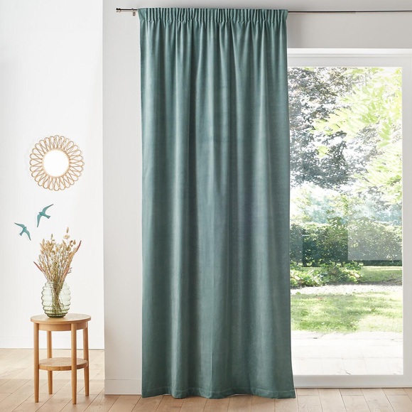 Vorhang Velvet Unisex Grün 135x350CM