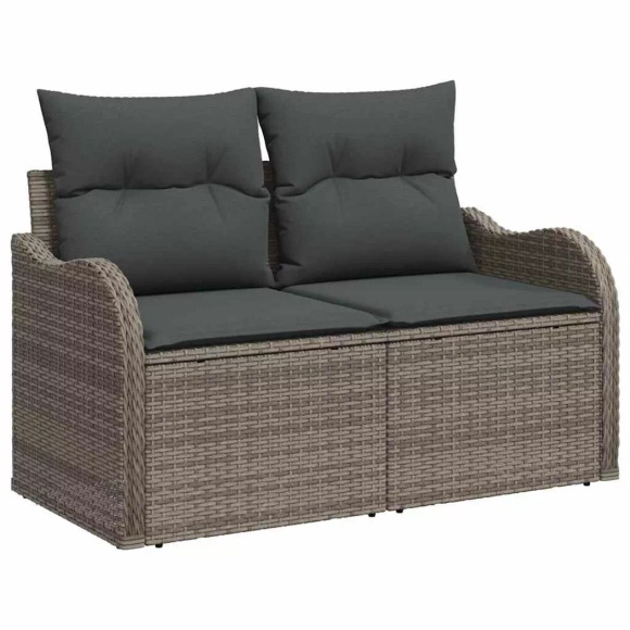 VidaXL - Modulares sofa poly-rattan, One Size, Grau