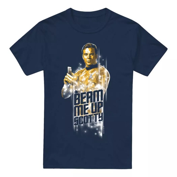 Star Trek - Beam Me Up TShirt, für Herren, Marine, Größe 4XL