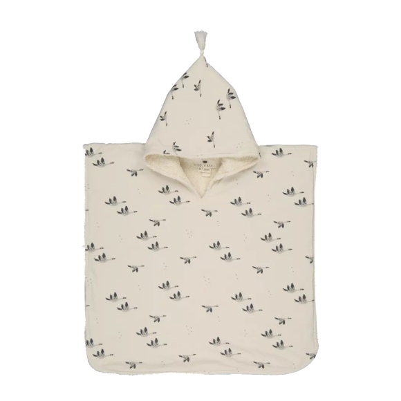 Natürliche Gans Poncho, 4-6 Jahre (m), Unisex Beige Medium ONE SIZE