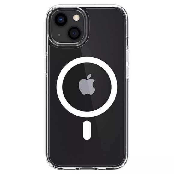Spigen - iPhone 13 MagSafe Ultra Hybrid MagFit Case Hülle (ACS03528) - Transparent / Weiss