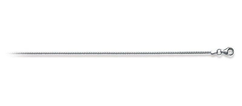 Collier Fuchsschwanz Weissgold 750, 1.2mm, 50cm Unisex Silber 50 CM