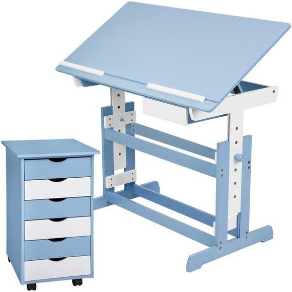 Kinderschreibtisch und Rollcontainer Kinderschreibtisch und Rollcontainer