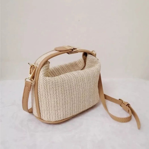 Only-bags.store - Stroh Umhängetasche Mode Bohemian Kleine Stricken Sommer Geldbörse Und Handtasche Casual Urlaub Eimer Strand Taschen, für Damen, Multicolor, Größe Onesize