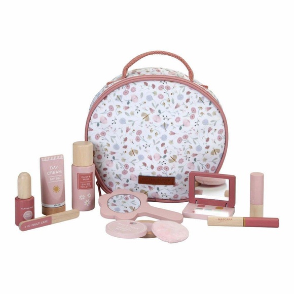 LITTLE DUTCH - Koffer BEAUTY CASE - Mischmaterial - hellrosa/altrosa/buche - 21.7/21 cm