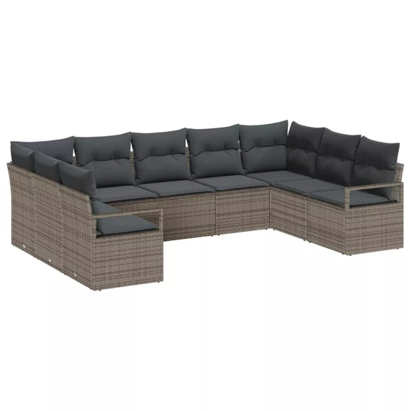 VidaXL - Outdoor-sofa poly-rattan, One Size, Grau