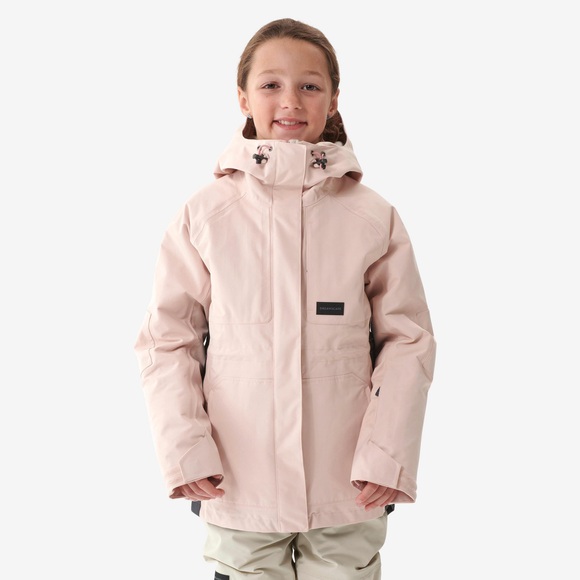 Snowboardjacke Skijacke Kinder - Snb 500 Teen Girl Rosa Unisex Dunkelrosa 12A