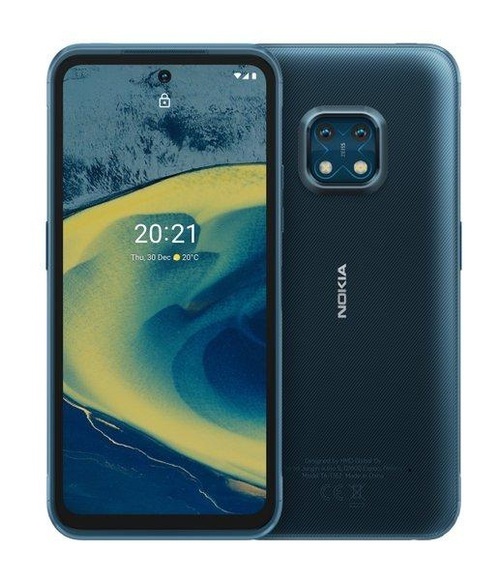 Nokia XR20 Smartphone 64 GB 6.67 Zoll (16.9 cm) Hybrid-Slot Android™ 11 Blau