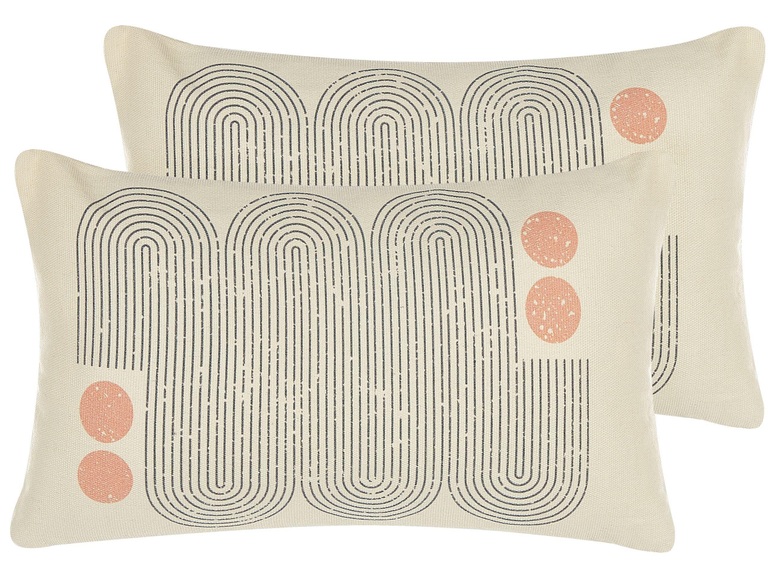 Kissen 2er Set aus Baumwolle Boho TIARELLA Kissen 2er Set aus Baumwolle Boho TIARELLA