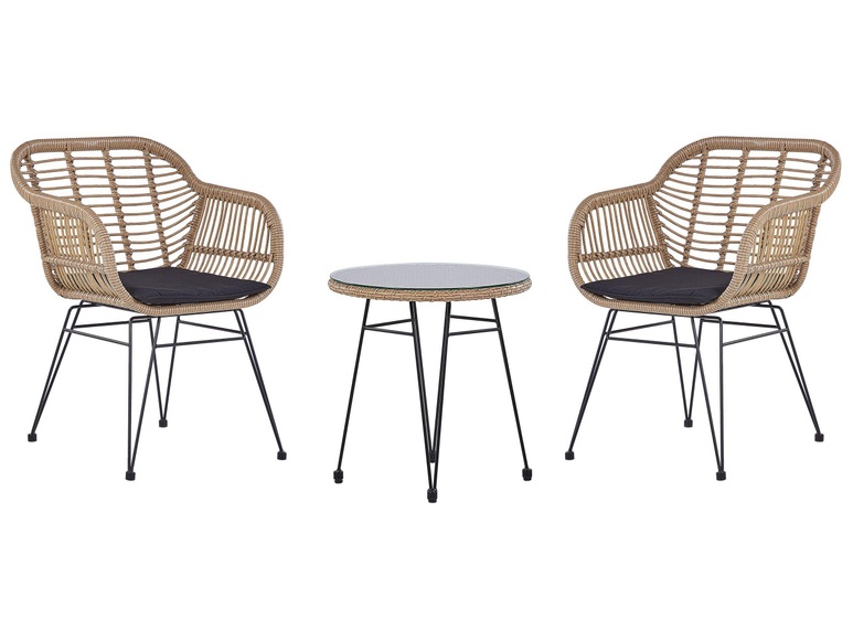 Bistro Set aus PE Rattan Modern TROPEA II Bistro Set aus PE Rattan Modern TROPEA II