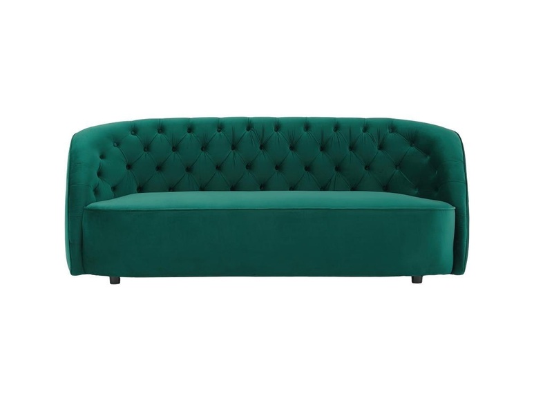 Sofa 3-Sitzer - Samt - Grün - ORTANO Sofa 3-Sitzer - Samt - Grün - ORTANO