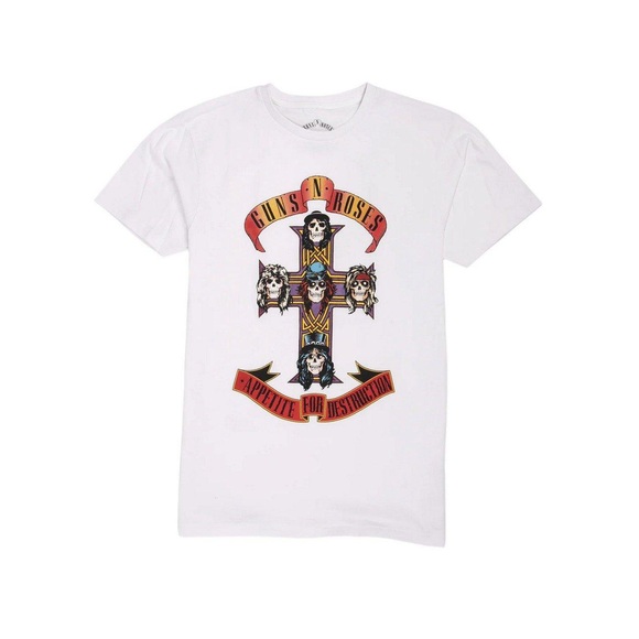 Appetite For Destruction Tshirt Jungen Weiss 140