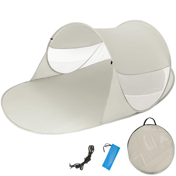 Pop-up Strandmuschel Angelika Unisex Grau