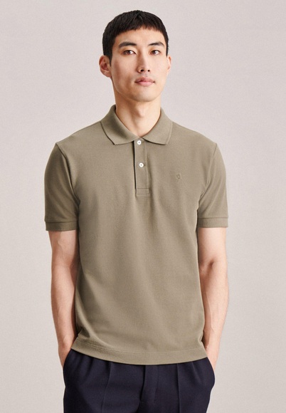 seidensticker Poloshirt »Slim«, Kurzarm Kragen Uni