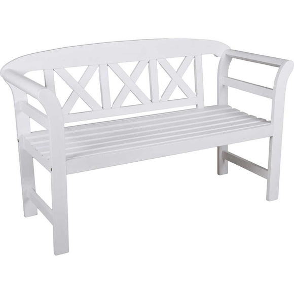 Gartenbank Vancouver Eukalyptus Weiss 128 Unisex Weiss ONE SIZE