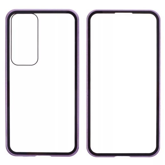 Cover-Discount - Galaxy S25 Front- & Back Panzerglas, Violett