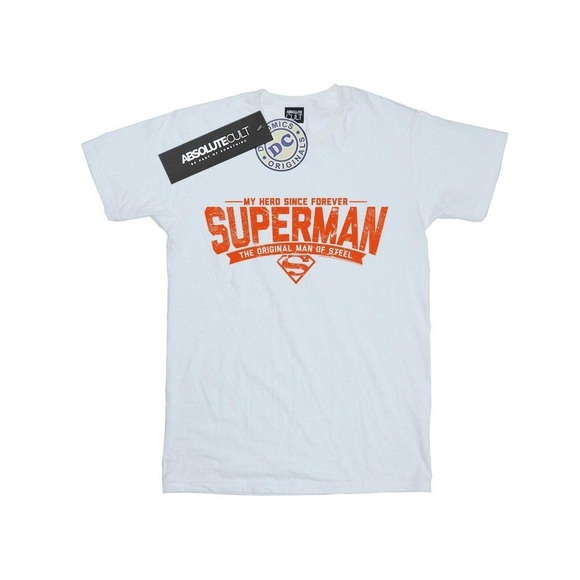 Superman My Hero Tshirt Mädchen Weiss 128