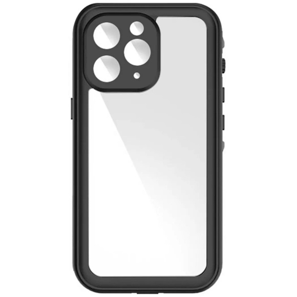 Avizar - IP69 Hülle iPhone 11 Pro Max Schwarz, Transparent
