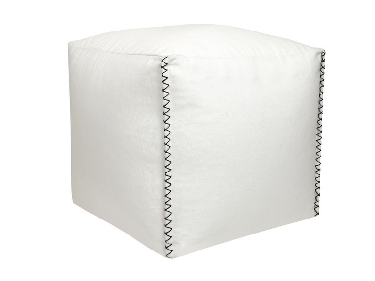 Hocker - Baumwolle - Weiß - OURIKA Hocker - Baumwolle - Weiß - OURIKA