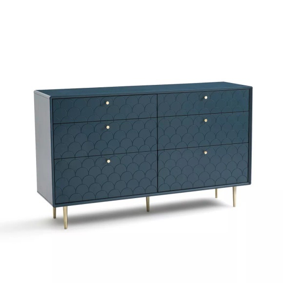 Kommode Luxore, 6 Schubladen