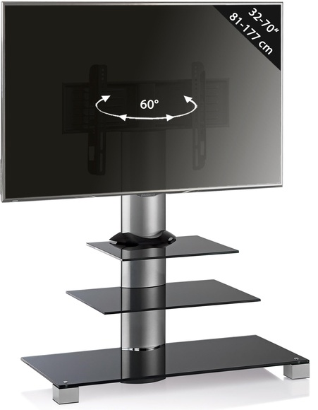 Universal TV VESA Standfuß Ständer Fernseh Rack Alu Glas Amalo Maxi Universal TV VESA Standfuß Ständer Fernseh Rack Alu Glas Amalo Maxi