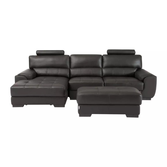 Ecksofa Leder Sitzhocker Ecke Links METROPOLITAN II Ecksofa Leder Sitzhocker Ecke Links METROPOLITAN II