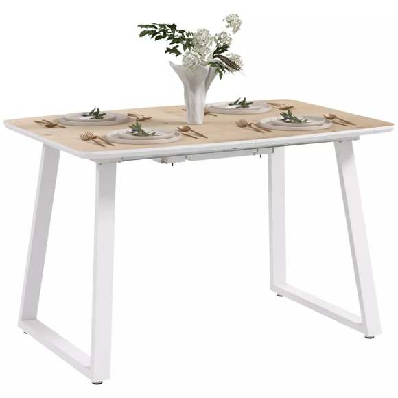 HOMCOM - Esstisch, One Size, Eiche