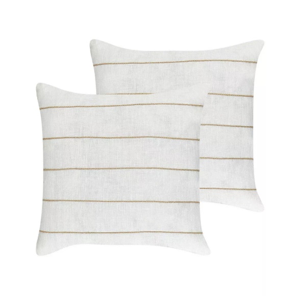 Kissen 2er Set aus Leinen Modern MILAS Kissen 2er Set aus Leinen Modern MILAS